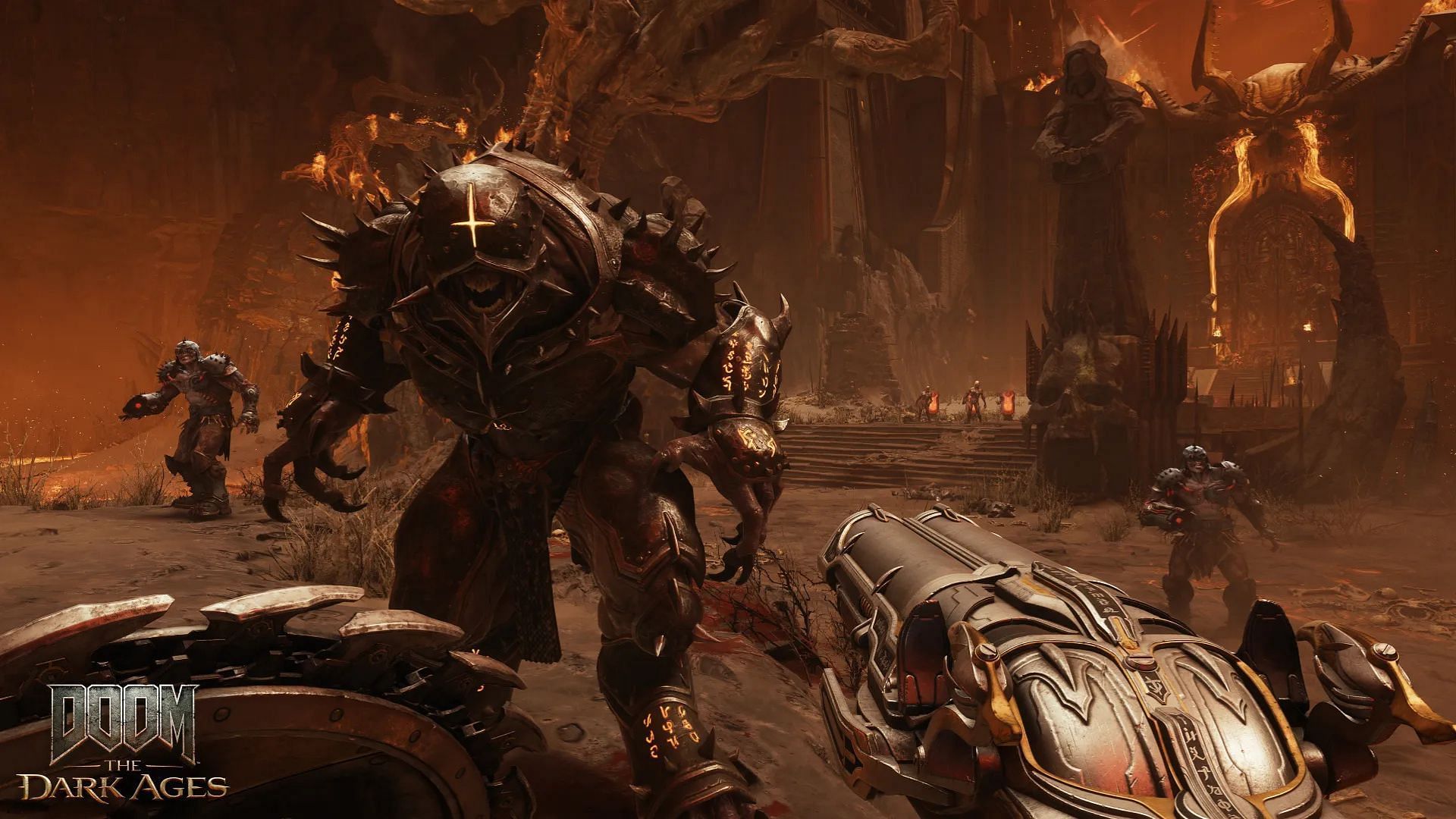 Doom The Dark Ages looks amazing on the Radeon RX 7900 GRE (Image via Bethesda Softworks)